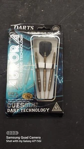 CUESOUL AURORA 23g Steel Tip Tungsten Dart Set, Black Titanium Nitride Coating ( - Picture 1 of 1