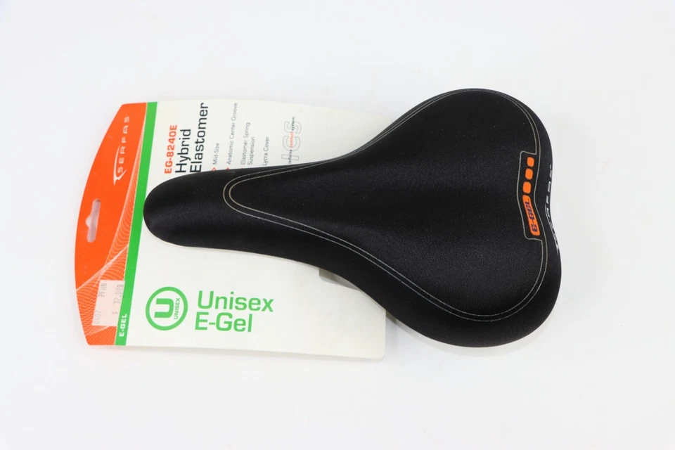Serfas Hybrid E-gel Elastomer Bicycle-bike Saddle Seat 170mm Eg-8240e