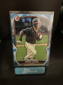 Bowman 2023 cromo patrón azul Marco Luciano/125 gigantes - Imagen 1 de 2