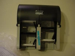 NEW TOILET PAPER DISPENSER GEORGIA PACIFIC 56744 FOUR ROLL VERTICAL COMPACT QUAD - Picture 1 of 1