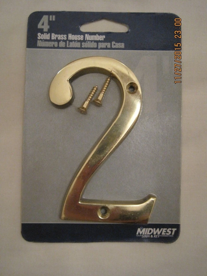 Solid Brass House Number 4” - Image 1 of 1