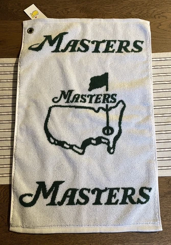 The MASTERS GOLFING TOURNAMENT  Golf Bag Towel 15” X 24”  Augusta Georgia Cover