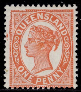AUSTRALIA - Queensland QV SG229, 1d vermilion, NH MINT. Cat £20. - Picture 1 of 1