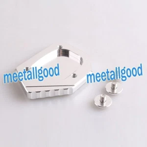 Side Kickstand Stand Extension Plate Silver for CBR500 R/X/F 2013-2014 - Picture 1 of 2