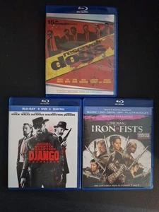 Reservoir Dogs, Django Unchained, & The Man With The Iron Fists 3 Blu-ray Lot - Picture 1 of 8