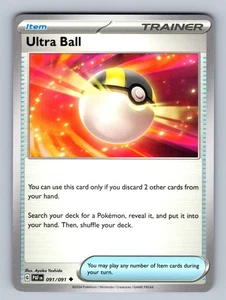 Ultra Ball - 091/091 Uncommon SV: Paldean Fates - NM Pokemon TCG - Picture 1 of 2