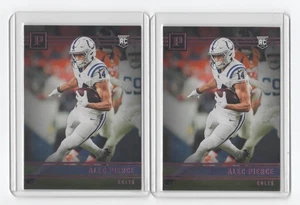 Alec Pierce 2022 Chronicles Panini Pink parallel RC #PA-17 2 card lot w/sleeves - Picture 1 of 2