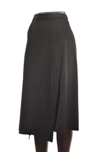 Helmut Lang asymmetrischer A-Linien-Krepprock mit versetzter Naht H07HW301 Größe S - Bild 1 von 7