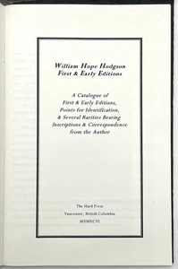 Michael J Thompson / William Hope Hodgson First and Early Editions - Picture 1 of 6
