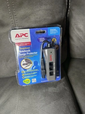New APC Notebook Laptop Portable Compact Power Surge Protector 3 Prong   - Image 1 of 4