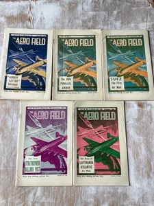 1956 The Aero Field Handbook Airmail Postage Stamp Magazine 5 editions - Imagen 1 de 4