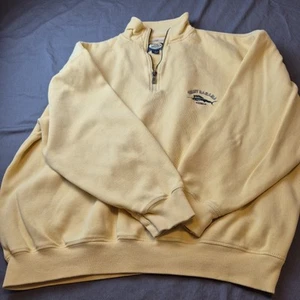 Camicia Tommy Bahama Relax 1/4 Zip Con Marlin Grande Vacanza Calda Alcuni Difetti - Foto 1 di 20