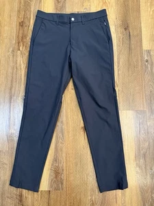 Lululemon Warpstreme ABC Pants Men 32 Black Golf Pants Slim Fit - Picture 1 of 9