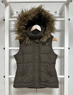 Chaleco acolchado marrón Abercrombie talla XL (Juventud) estilo Y2K años 2000 glamour histérico Foto 1 de 4
