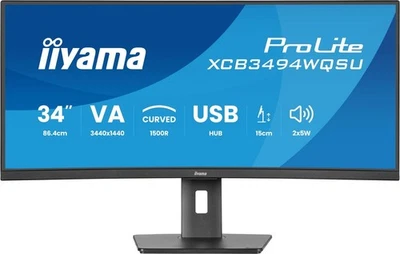 iiyama ProLite XCB3494WQSU-B1 Curved Monitor 86,7cm (34 Zoll) - Bild 1 von 4