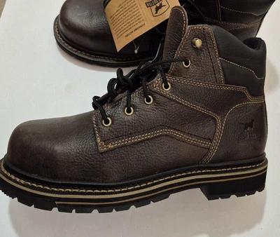 Irish Setter Red Wing Kittson Men’s Size 11D Brown Leather Steel Toe Work Boots - Image 1 of 4