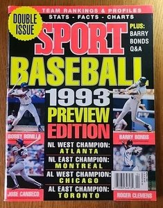 Inside Sports Magazine April 1993 Baseball Vorschau Canseco Bonds Zeitungskiosk  - Bild 1 von 14