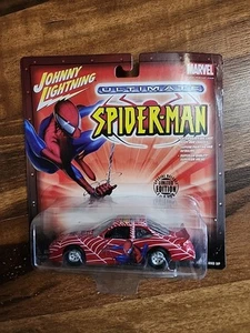 2002 JOHNNY LIGHTNING ULTIMATE SPIDER-MAN '98 PONTIAC GRAND PRIX STOCK CAR 1:43 - Picture 1 of 3
