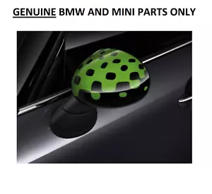 ORIGINALE MINI F55 F56 JCW Tappo copri specchietto retrovisore verde vivo. LATO DESTRO. RHD. 27A - Foto 1 di 3