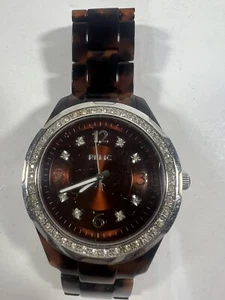 Women's Relic ZR11893 Tortoise Shell Color Quartz Analog Watch needs battery - Picture 1 of 5