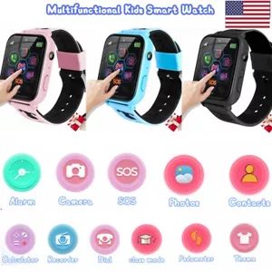 Kids Smart Watch with Music Player, Camera, Games, SOS Wrist Watch for Aged 3-14 - Picture 1 of 32
