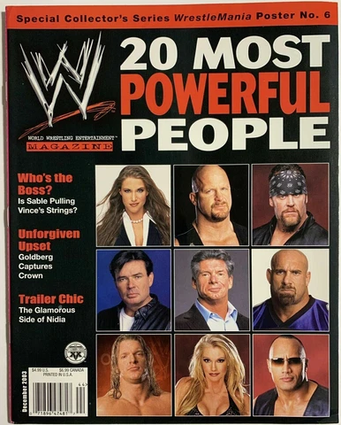 THE ROCK WWE Magazine Wrestling wwf December 2003 * No Poster Cover