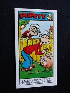 1964 Primrose Popeye 4th Series Card  # 2 I call my pet... (EX)