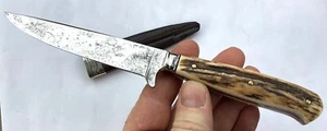 COUTEAU STYLE AUTRICHIEN CERVIDÉ MESSER DEER Jagdnicker Trachtenmesser KNIFE - Picture 1 of 11