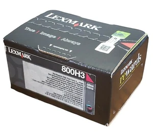 NEW Genuine - LEXMARK 80C0H30 800H3 MAGENTA TONER CARTRIDGE - SEALED BOX - Picture 1 of 5