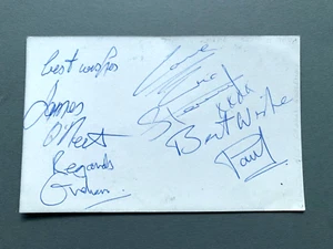 Tarjeta de autógrafo firmada por THE MINDBENDERS 8x13 autógrafo - Imagen 1 de 2