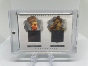 NEFERTITI & CLEOPATRA 2023 SUPER BREAK KEEPSAKE DUAL AUTHENTIC CLOTHING RELIC