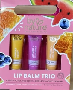 By Nature From New Zealand- Lip Balm Trio Free Shipping - Bild 1 von 1