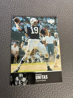 1997 Upper Deck Legends #9 Johnny Unitas - Baltimore Colts  - Image 1 of 2