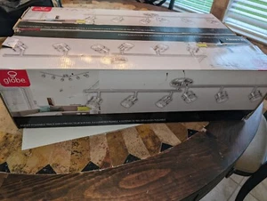 Indoor Ceiling Light sets of Globe  4 ft. Kearney 6 Light Brushed Nickel  - Picture 1 of 4