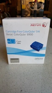 Genuine Xerox 108R01030 Cyan Cartridge-Free ColorQube 8900 Ink 6 Pack Brand New - Picture 1 of 3