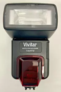 Vivitar 730AF MI Auto Focus Zoom Electronic Flash Pre-Owned Free Shipping - Picture 1 of 7