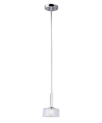 Elle 7"W 1-Light Xenon Mini Pendant Light Fixture Polished Chrome Finish - Image 1 of 4