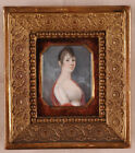 Johann Adamek (1774-1840) "Portrait of a Young Lady" Fine Miniature, ca 1810 (m)