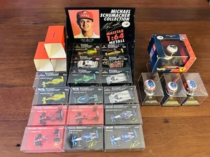 Very Rare Michael Schumacher 1:87 Lot Of 16 Cars. & 4 Helmets By Minichamps - Picture 1 of 8