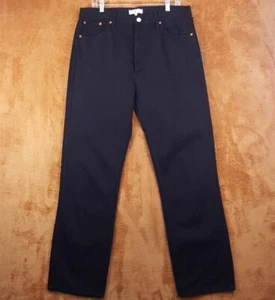 RE/DONE Womens Jeans Size 32 Black Wash Straight Leg 90's High Rise Loose $250 - Picture 1 of 8