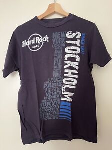 Herren Hard Rock Café T Shirt Stockholm Größe M