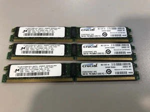 Micron MT18JHVF25672PY-667E1 3 x 2GB (6GB) 1Rx4 PC2-5300P ECC - Picture 1 of 2