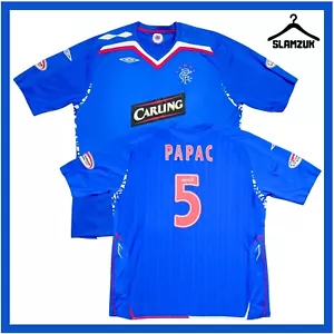 Rangers Football Shirt Umbro 3XL XXXL Home Kit Papac Gers Jersey 2007 2008 X36 - Picture 1 of 12