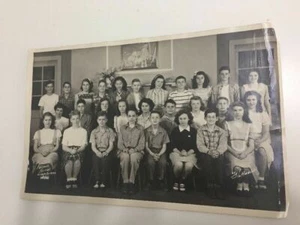 Akron Ohio OH altes Foto Fairlawn School Klasse 7 1946 Gruppenfoto Namen 40er - Bild 1 von 12