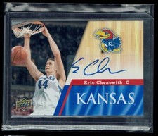 2013 Upper Deck University of Kansas Auto Eric Chenowith #62 Auto