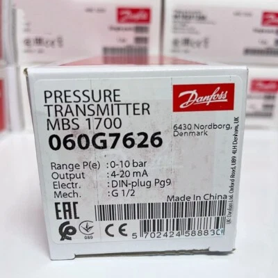 Danfoss MBS1700 060G7626 Pressure Transmitter 0-10bar - Image 1 of 2