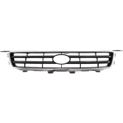 Grille For 2000-2001 Toyota Camry Chrome Shell w/ Black Insert Plastic - Imagem 1 de 4