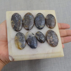 Untreated 246.00 Carats Wholesale Natural Flower Agate Gemstone Lot RD 40 G596 - Picture 1 of 2
