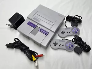 Nintendo Super NES Console Bundle SNS-001 - Restored, Tested, Clean Contacts - Picture 1 of 9