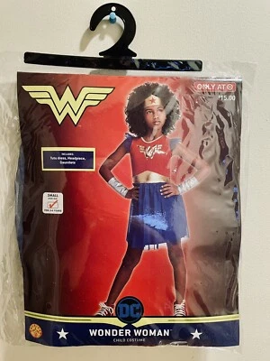 NUEVO Disfraz de Halloween Rubíes Mujer Maravilla DC Talla Pequeña 4-6 Para Niños 3-4 Años Foto 1 de 3